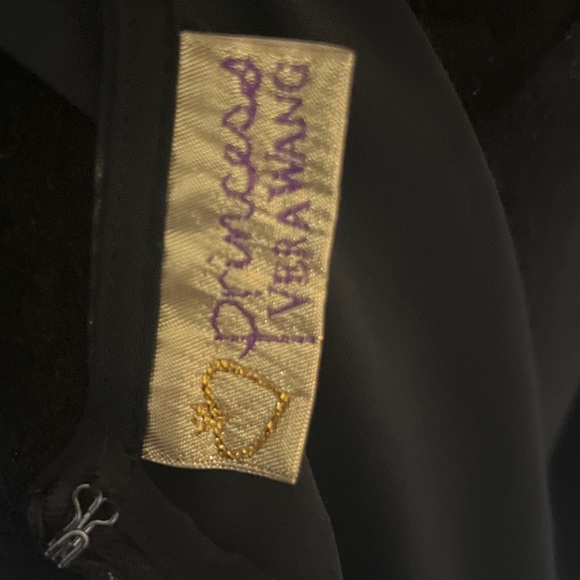 Princess by Vera Wang black mini dress with silver detail and mesh- EUC- size s - Picture 5 of 11